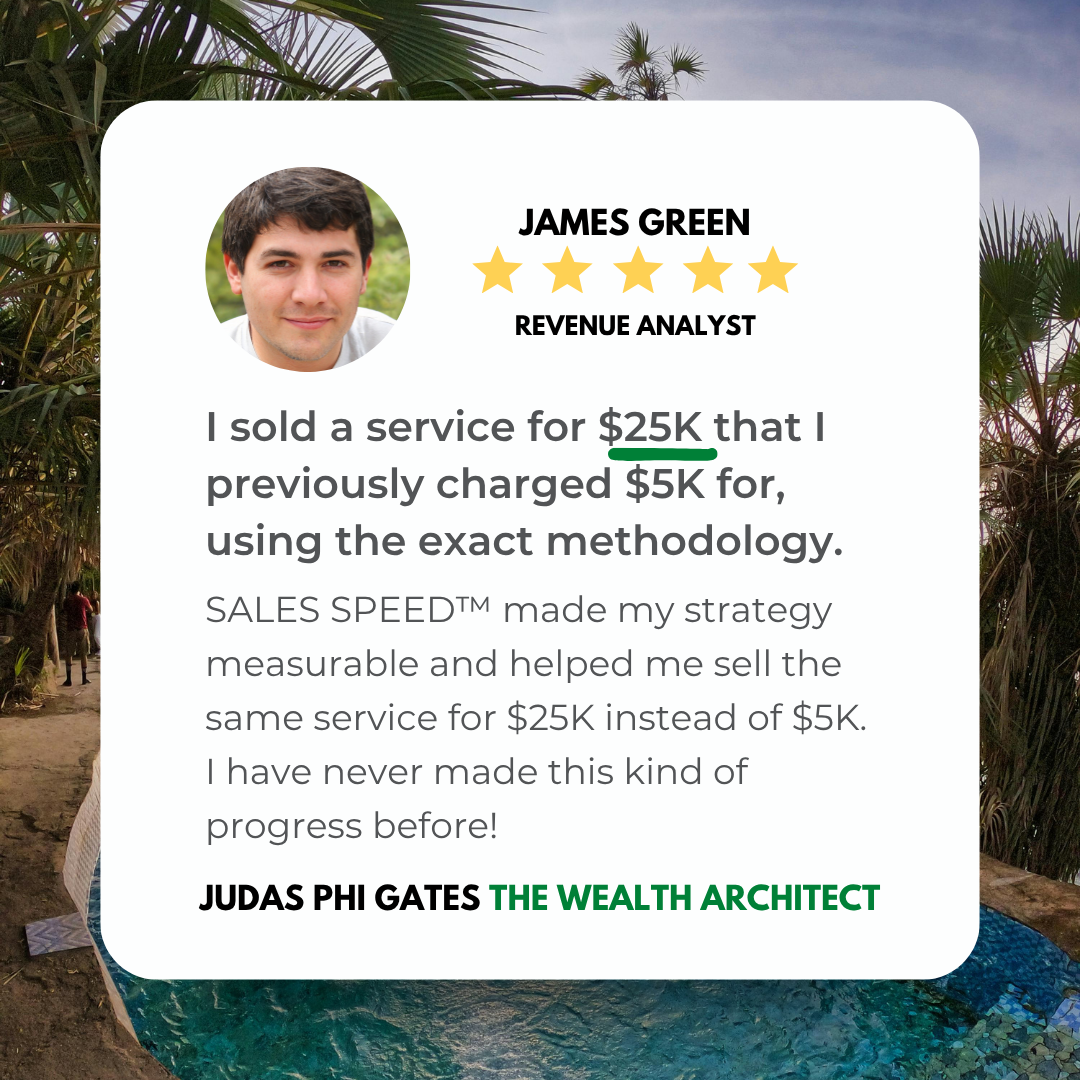 Testimonial from James Green